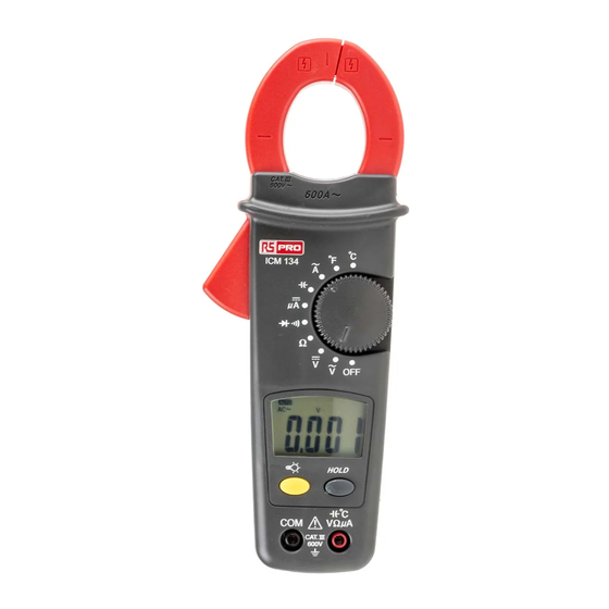 RS PRO ICM 134 Instruction Manual