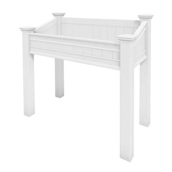 New England Arbors Wheelchair Accessible Raised Planter Box Assembly Instructions