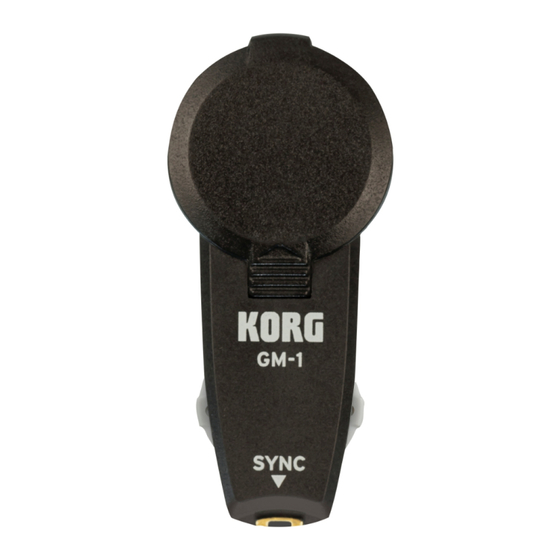 Korg GM-1 Owner's Manual