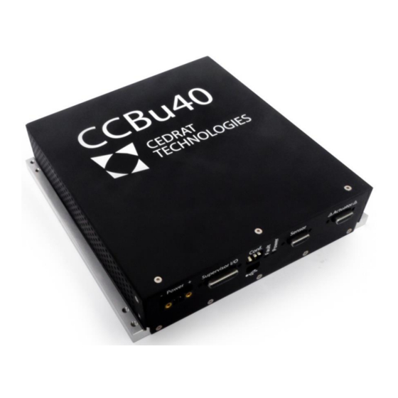 Cedrat Technologies CCBu40 Manuals