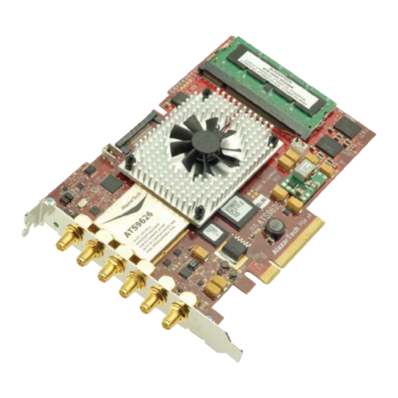 AlazarTech ATS9626 User Manual