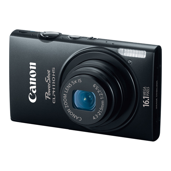 Canon PowerShot ELPH 110 HS Getting Started
