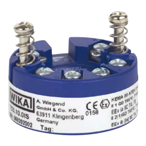WIKA Phase-Out T53.10 Configuration Manual