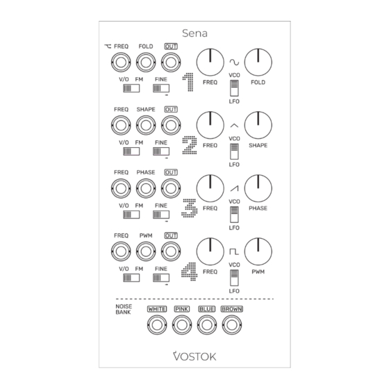 Vostok SENA Manuals