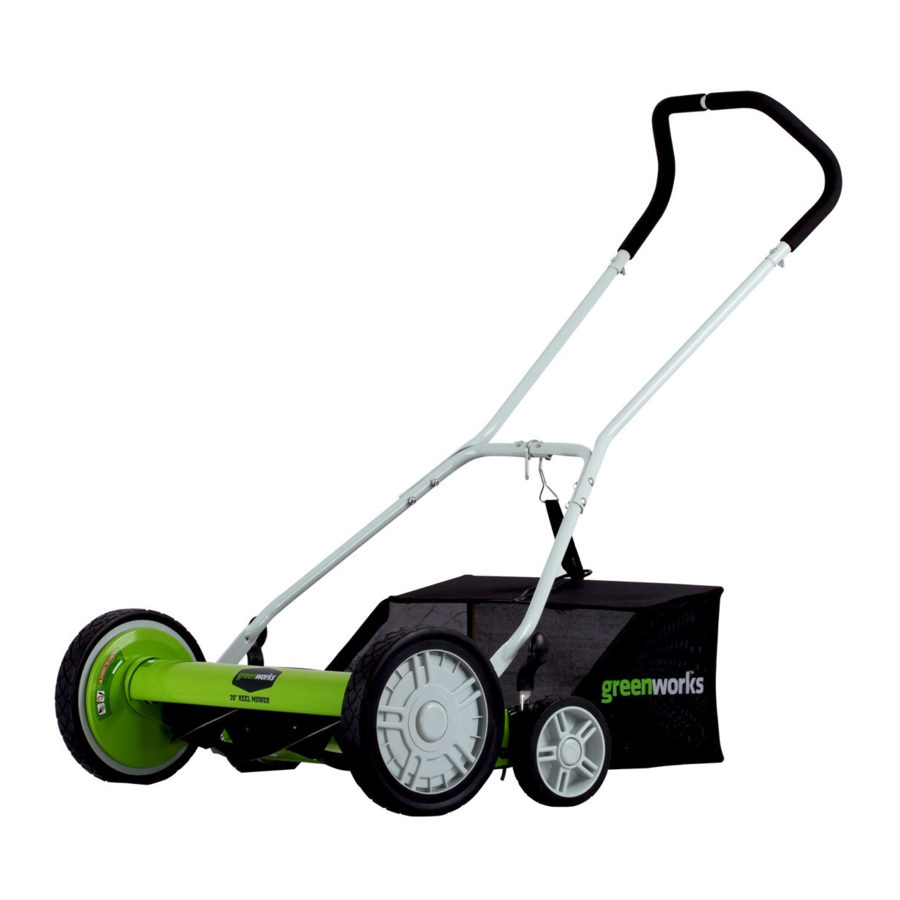 Greenworks RM1400 (25072) - 20" REEL MOWER Manual