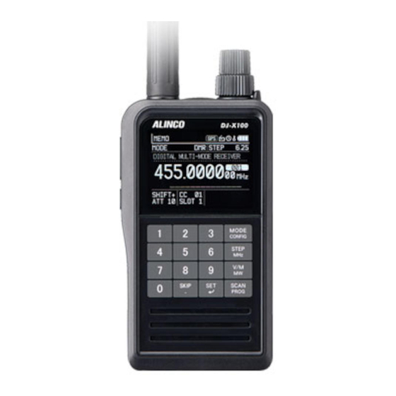 Alinco DJ-X100T Manuals