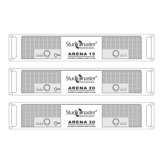 Studiomaster ARENA 15 Owner's Manual