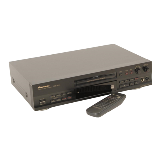 Pioneer PDR-509 Service Manual