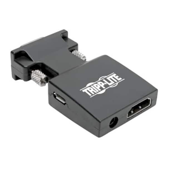 Tripp Lite P131-000-A-DISP HDMI Adapter Manuals