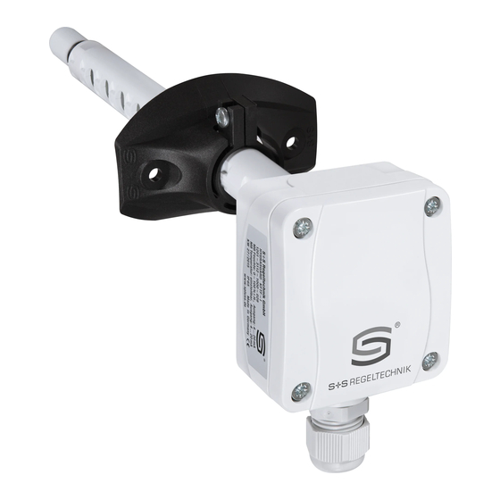 S+S Regeltechnik HYGRASGARD KFF-20 Operating Instructions, Mounting & Installation