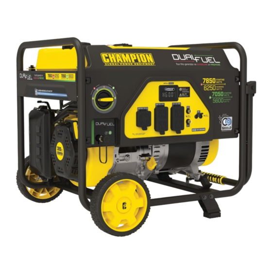 Champion 100592V Quick Start