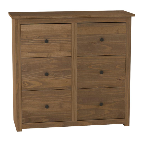 Birlea Santiago 6 Drawer Chest Assembly Instructions Manual