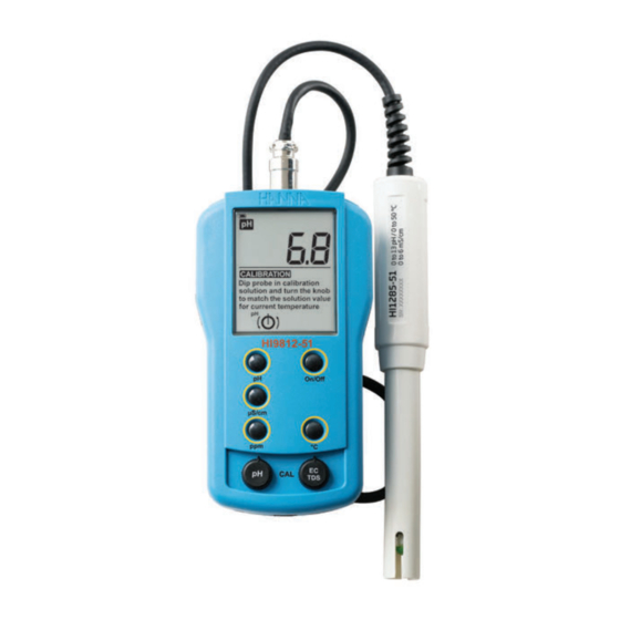 Hanna Instruments HI9812-51 Instruction Manual