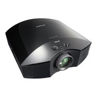Sony VPLHW10 - BRAVIA - SXRD Projector Operating Instructions Manual