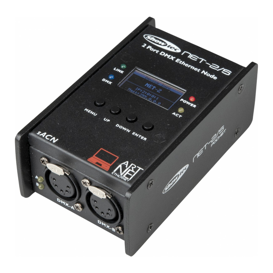 SHOWTEC Net-2/5 Pocket Manual