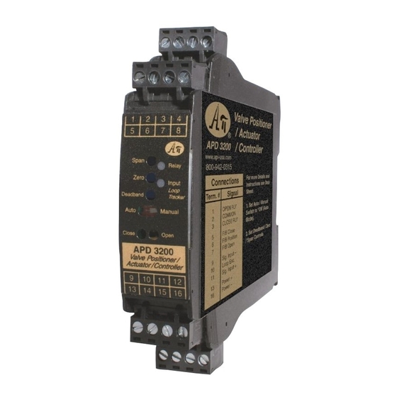 API APD 3200 Series Quick Start Manual