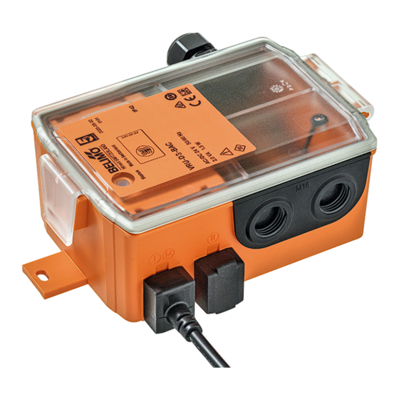 Belimo VRU-M1R-BAC Technical Data Sheet