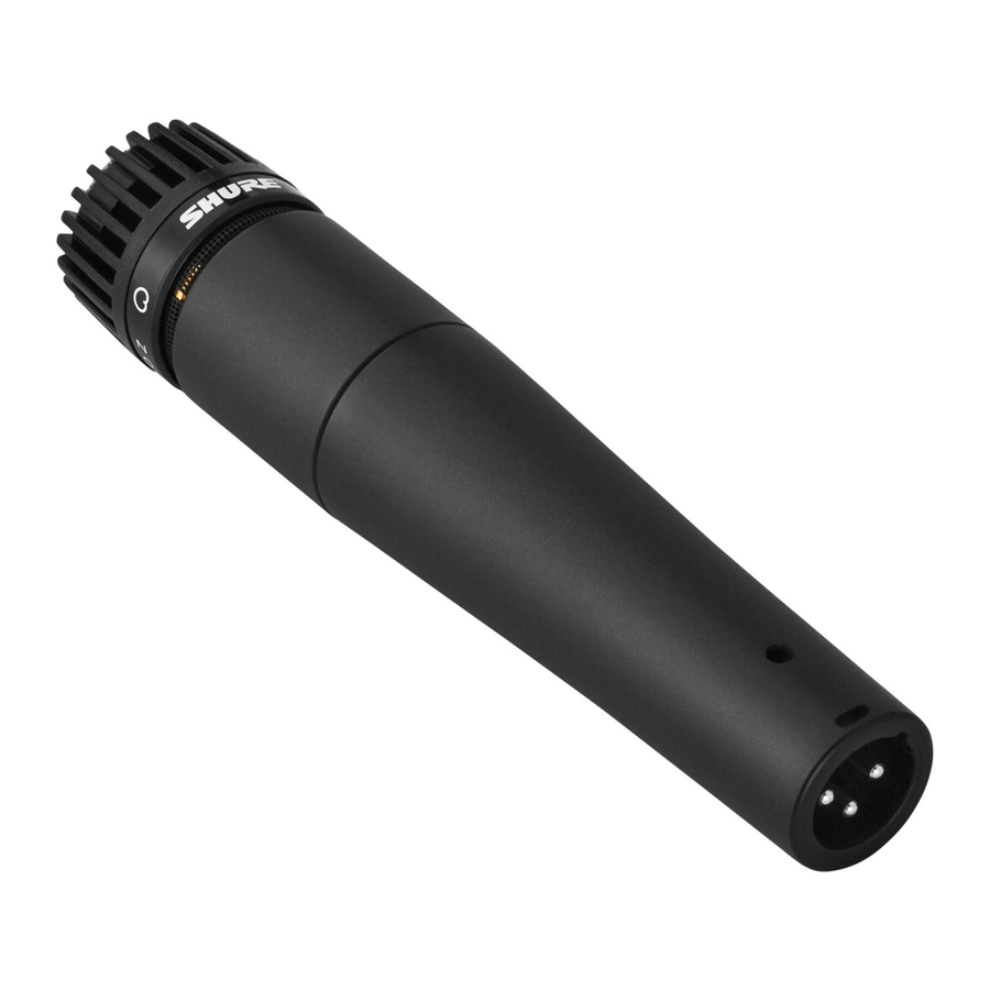 Shure SM57 - Microphone Manual