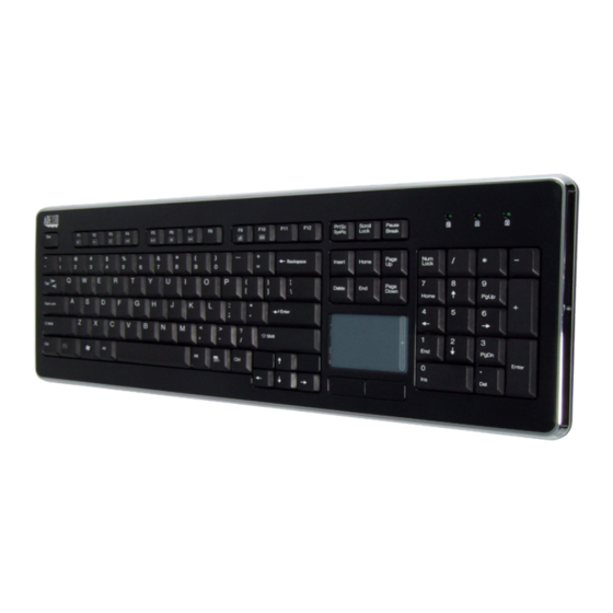 Adesso Slim Touch AKB-440UB Quick Start Manual