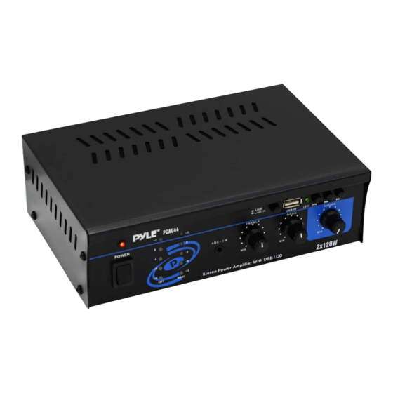 Pyle Pro PCAU44 Manual