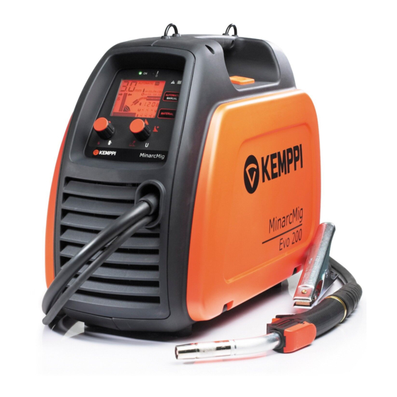 Kemppi MinarcMig Evo 170 Quick Manual