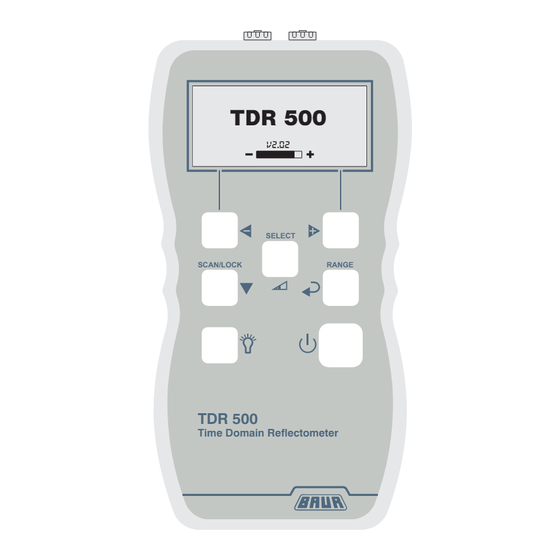 Baur TDR 500 User Manual