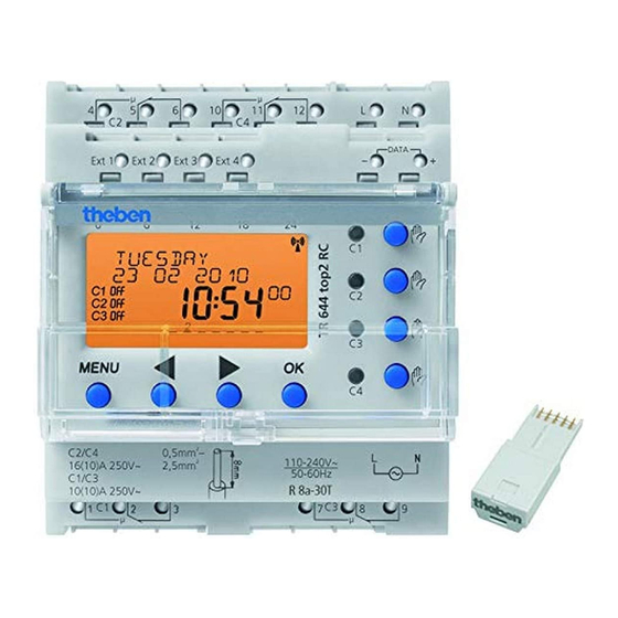 Theben TR 641 top2 RC Installation And Operating Instructions Manual