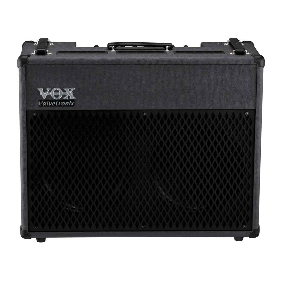 Vox AD15VT-XL Owner's Manual