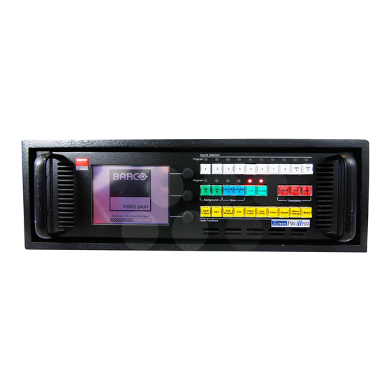 Barco ScreenPRO II Quick Start Manual