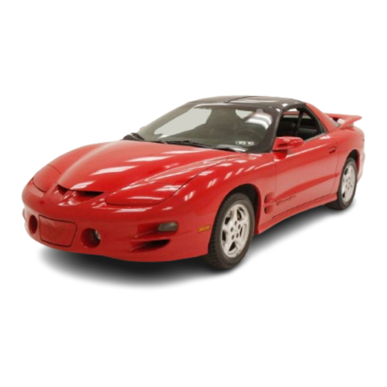 Pontiac 2000 Firebird Owner's Manual