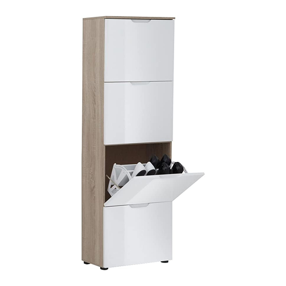 User Manuals: FMD Furniture SCARPE 4 Shoe Cabinet