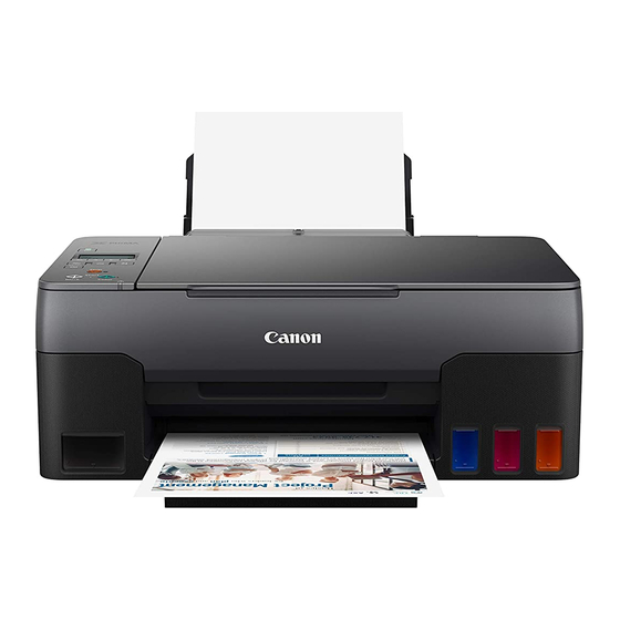 Canon PIXMA G2060 Series Getting Started