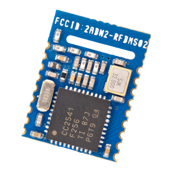 RF-Star RF-BM-S02A Manual