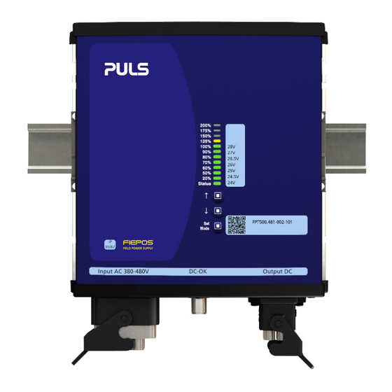 Puls FIEPOS FPT500.481-002-101 Manuals
