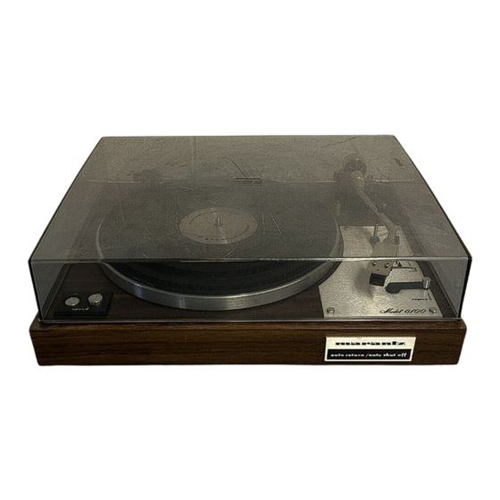 Marantz 6100 Service Manual