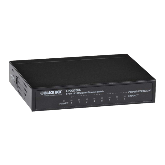 Black Box LPDG705A User Manual