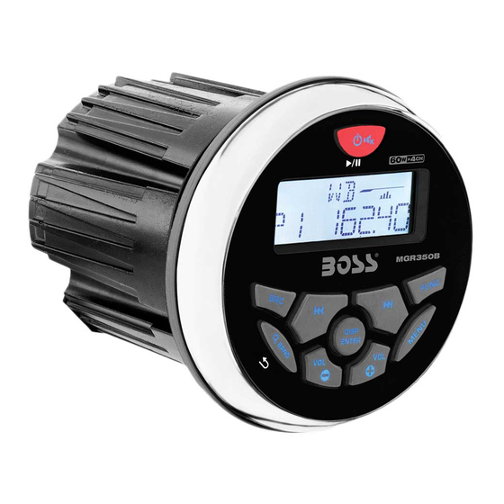 Boss MGR350B Quick Installation Manual