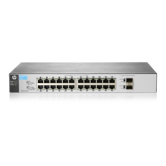 HP 1810-24G Gigabit Ethernet Switch Manuals