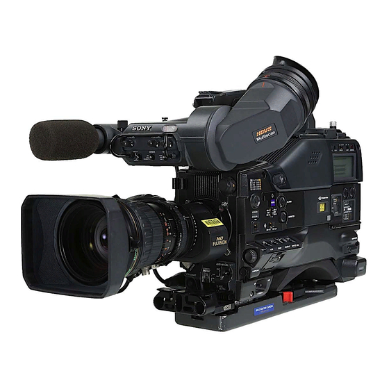 Sony HDW F900R - CineAlta Camcorder - 1080p Manuals