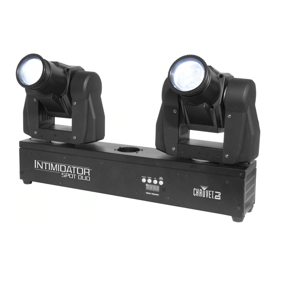 Chauvet Intimidator Quick Reference Manual