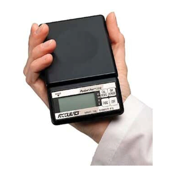Acculab POCKET PRO PP-250B Instruction Manual