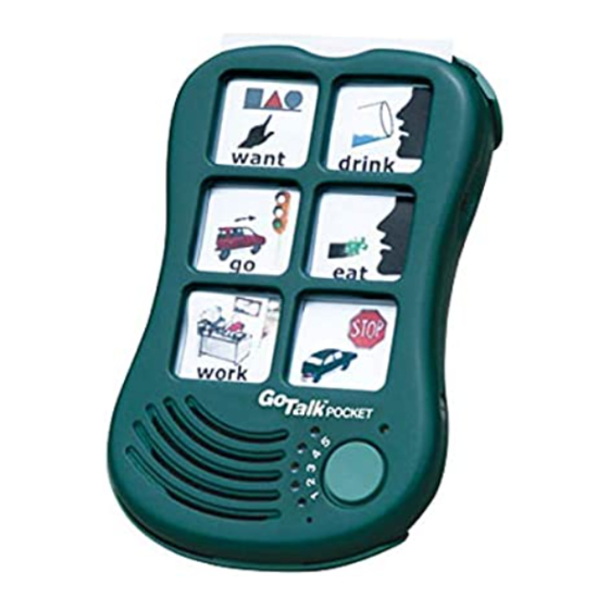 Attainment Company GoTalk Pocket Instructions