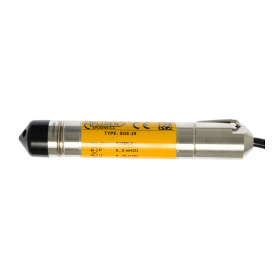 Aplisens SGE-25 User Manual