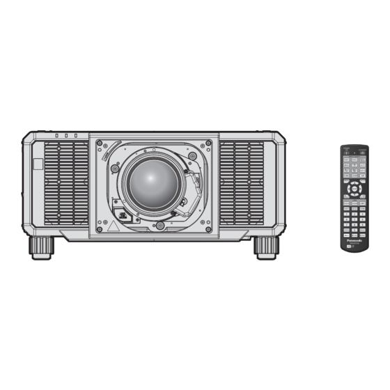 Panasonic PT-RZ14K Operating Instructions Manual