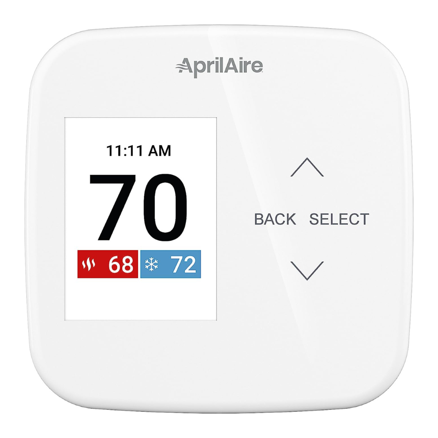 Aprilaire S86W MUPR - Thermostat Manual | ManualsLib