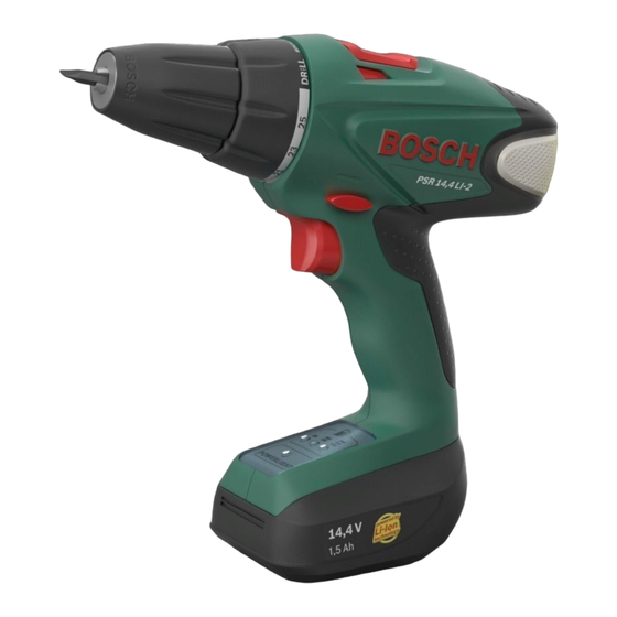 Bosch PSR 14,4 LI-2 Original Instruction