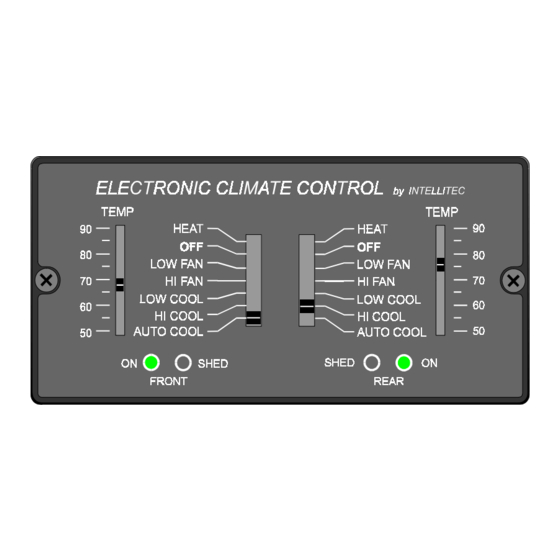 Intellitec ELECTROINC CLIMATE CONTROL Service Manual