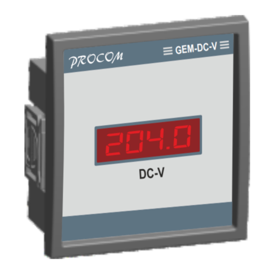 Procom GEM DC Series Installation Manual