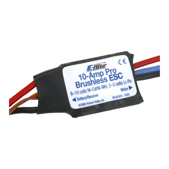 Horizon Hobby E-FLITE EFLA1010 Instructions