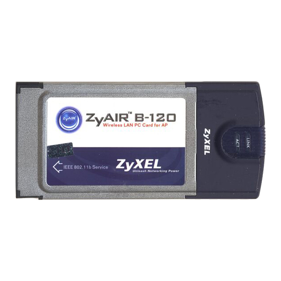 ZyXEL Communications ZyXEL ZyAIR B-120 Quick Installation Manual
